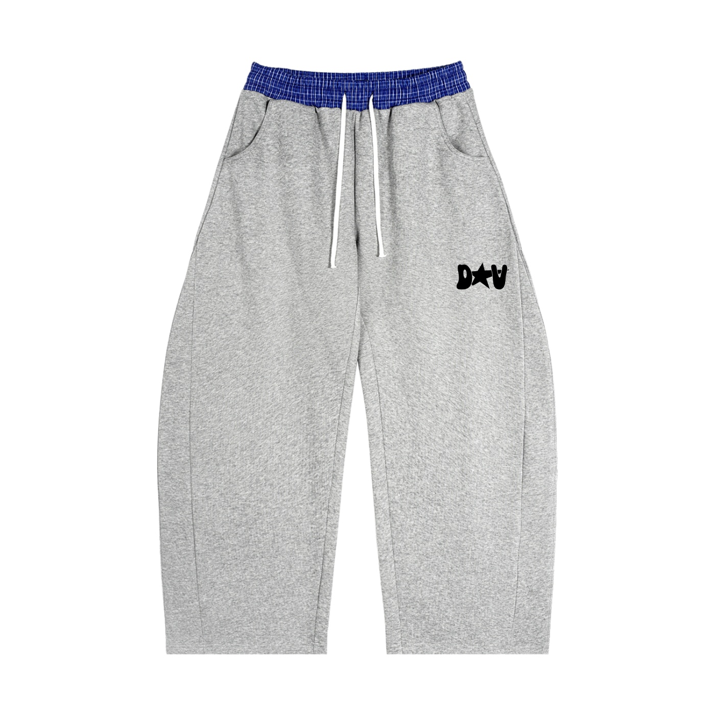 DXV Plaid Barrel Sweatpants